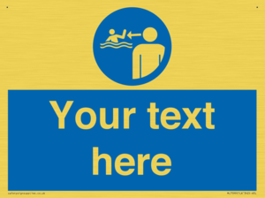 Custom mandatory keep children under supervision in the aquatic environment